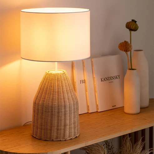 Asuka Handcrafted Rattan Table Lamp
