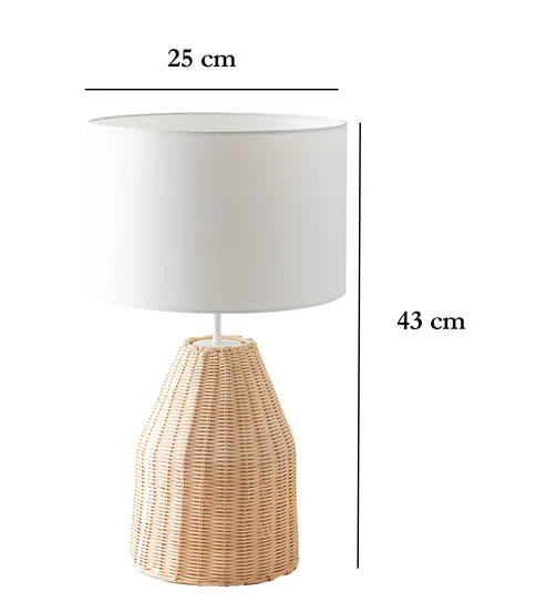 Asuka Handcrafted Rattan Table Lamp
