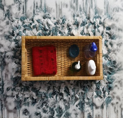 Avery Handwoven Rattan Storage Basket Set of 3