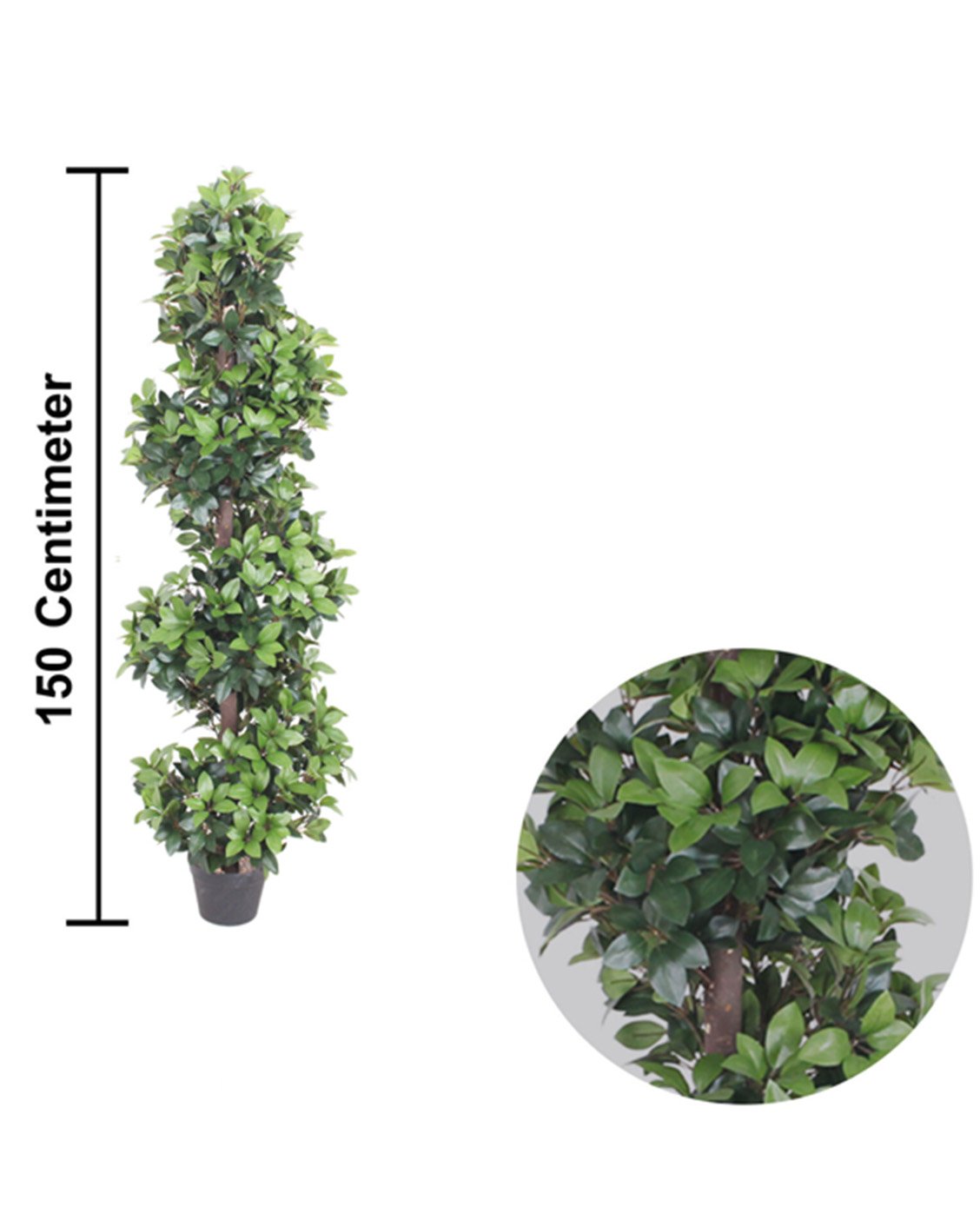Lorbbier Spiral Faux Plant – 59” Tropical Indoor Decor