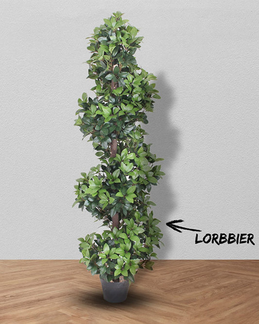 Lorbbier Spiral Faux Plant – 59” Tropical Indoor Decor