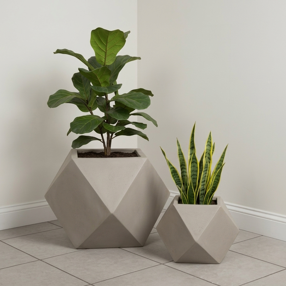 Big Diamond Fiberglass Planter