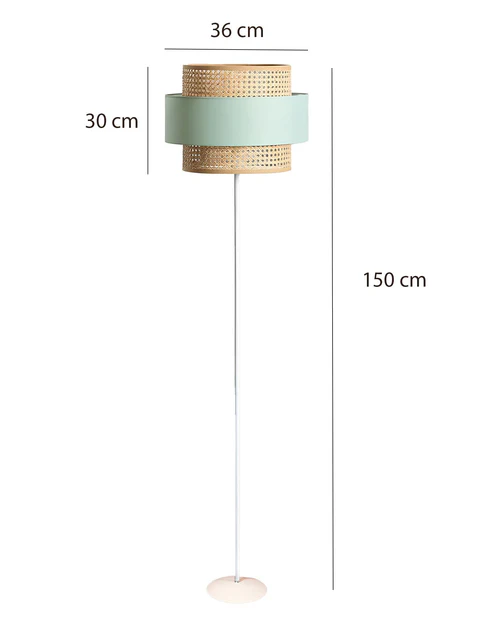 Aarti Handcrafted Rattan Floor Lamp