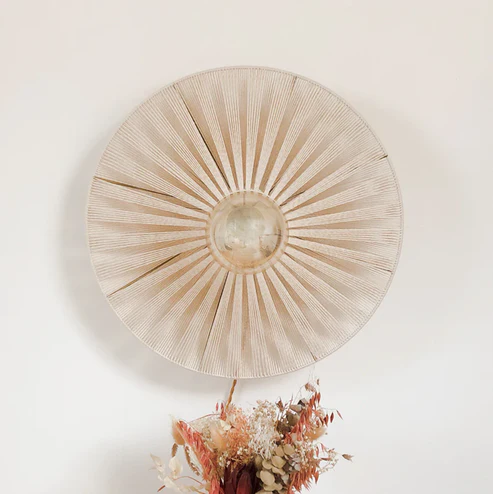 Dasya Handcrafted Radial Raffia Wall Lamp