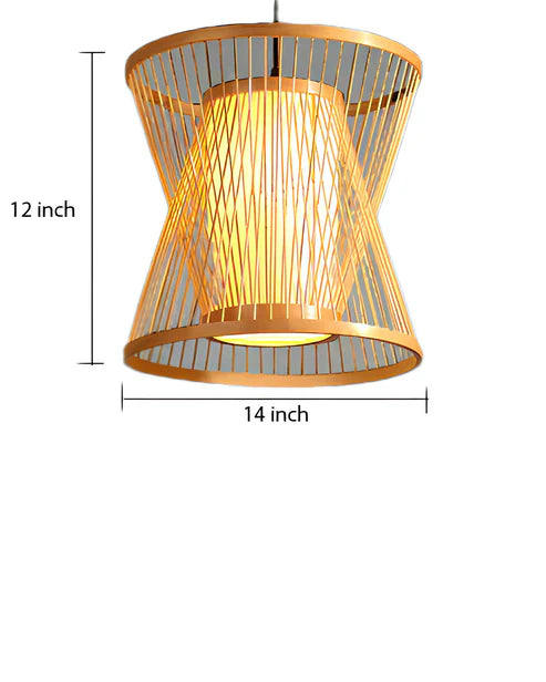 Handcrafted Wicker Rattan Pendant Light Cadley