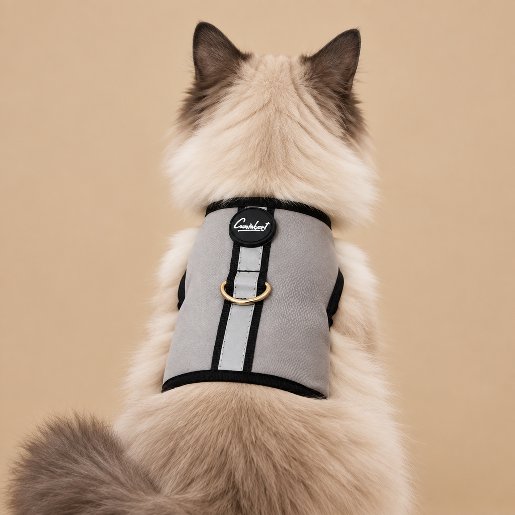 Premium Escape-Proof Cat Harness Grey