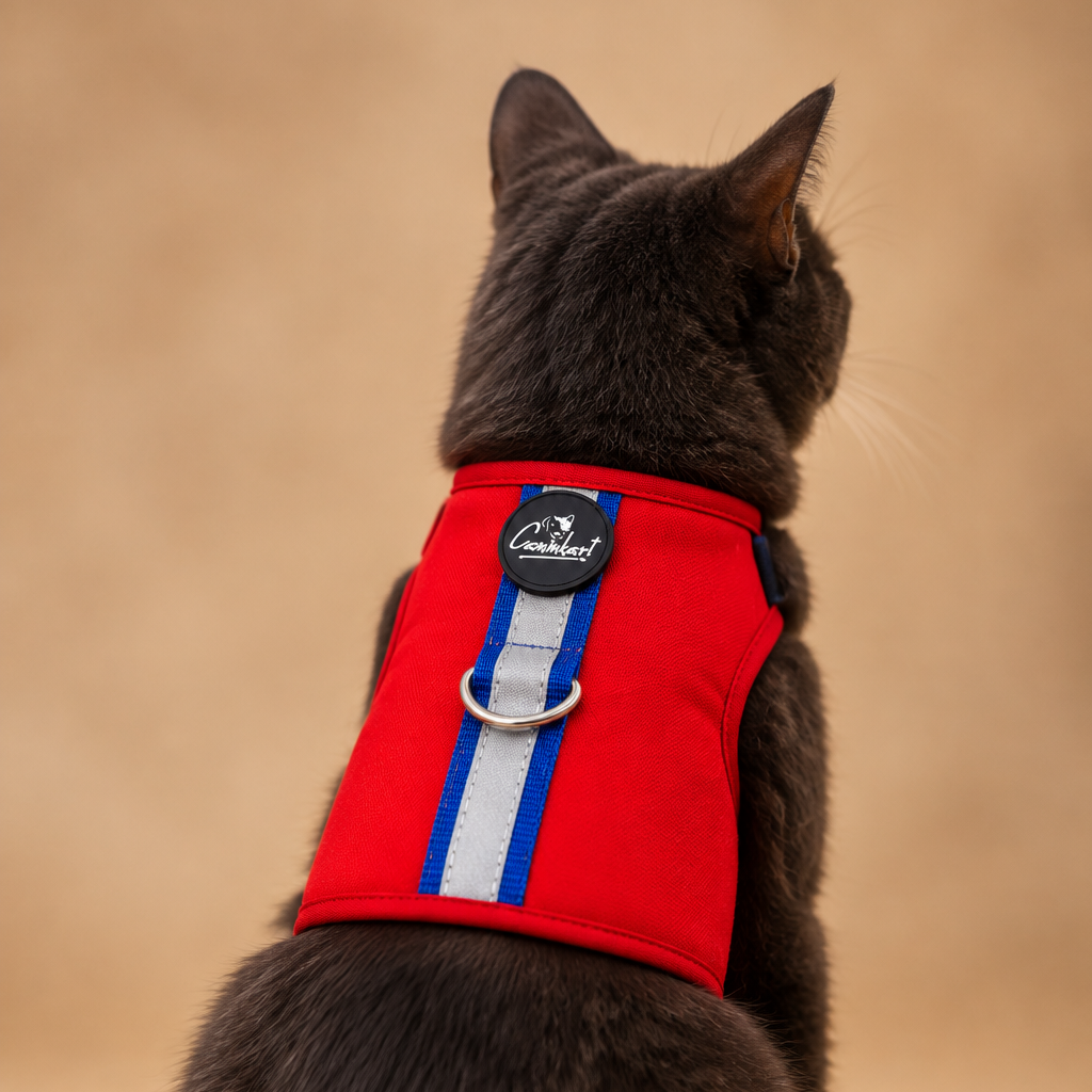 Premium Escape-Proof Cat Harness Red