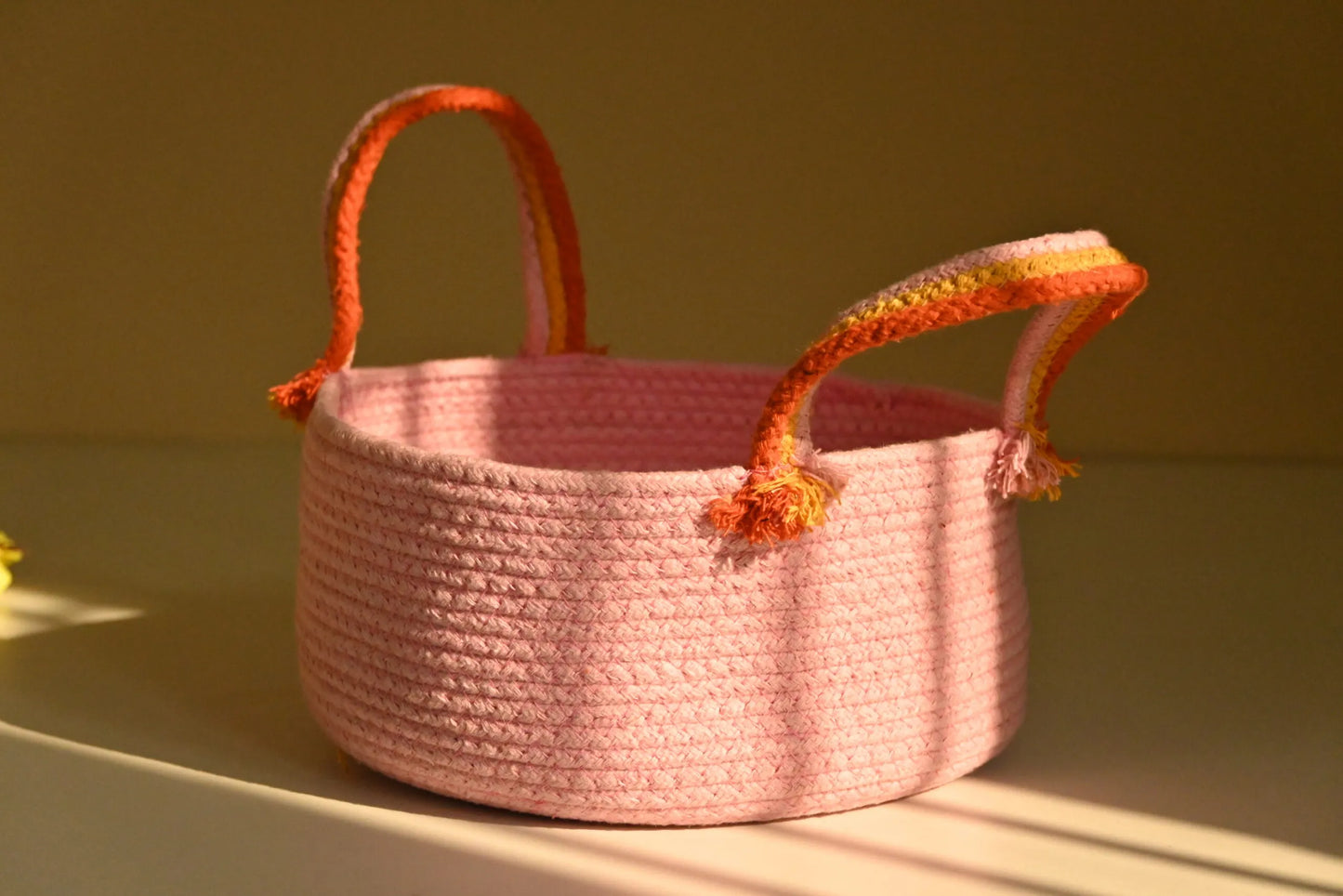 Cotton Rope Basket with Loop Handles