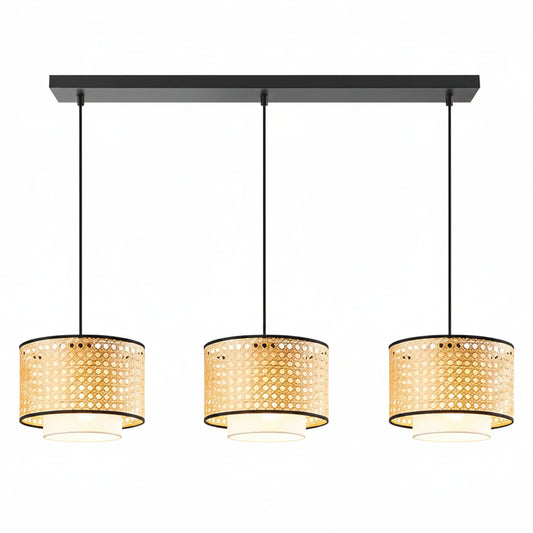 Handcrafted Wicker Rattan Pendant Light Deepti