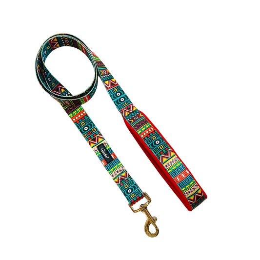 Printed Dog & Cat Leash Blue