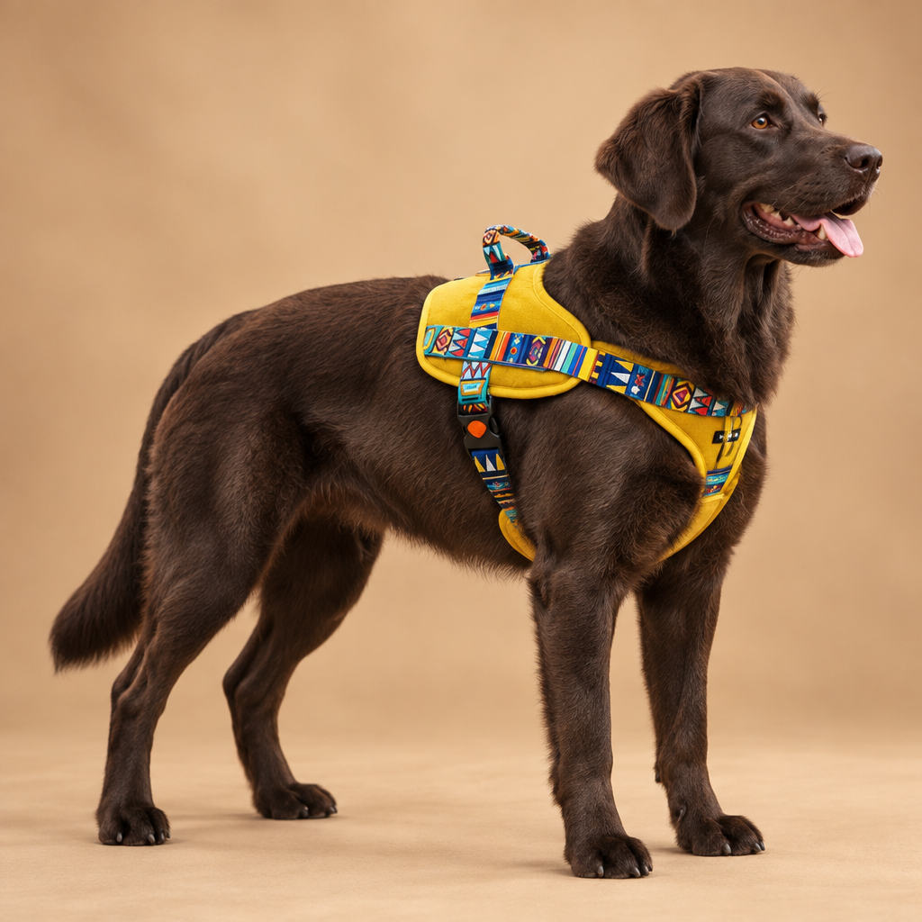 Premium Easy-On Dog Harness Yellow