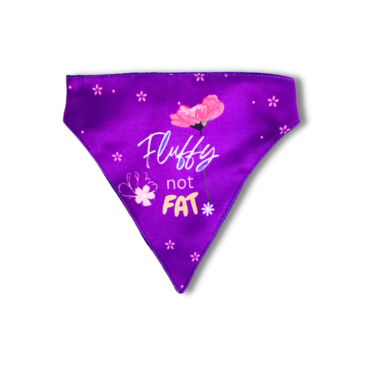 Pet Dog Bandana Fluffy not Fat