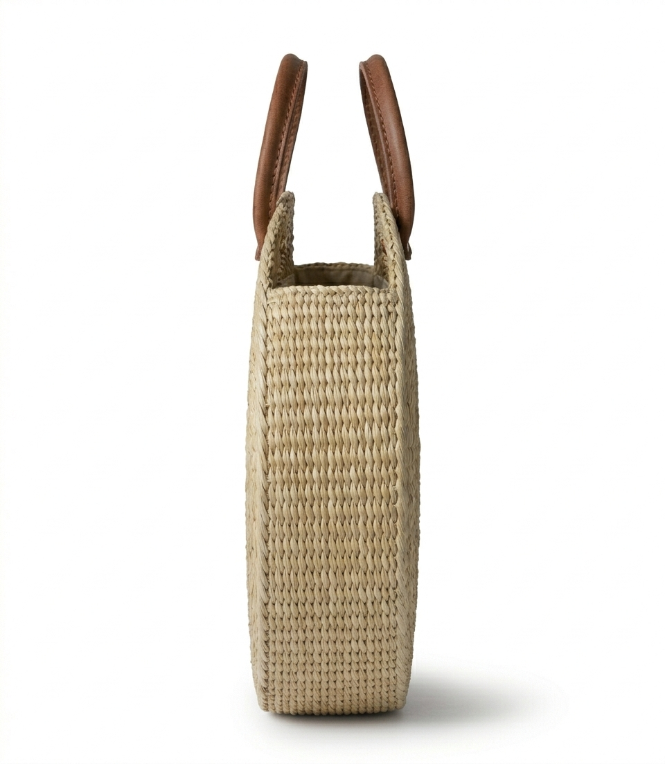 Artisan Kauna Grass Sunburst Round Bag