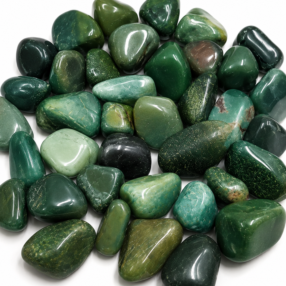 Green Pebbles A-Grade – 25-40mm