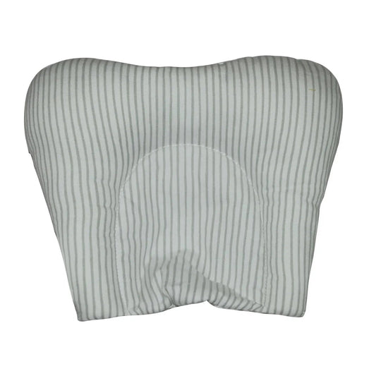 Grey Polka / Grey Stripe Cavity Neck Pillow