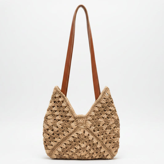 Handcrafted Raffia Crochet Handbag