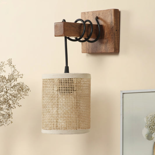 Handcrafted Rattan Wall Lamp Hazel