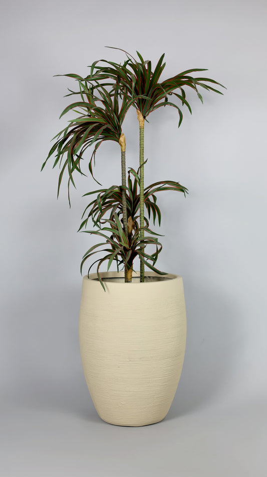 Voilet Beige Fiberglass Planter