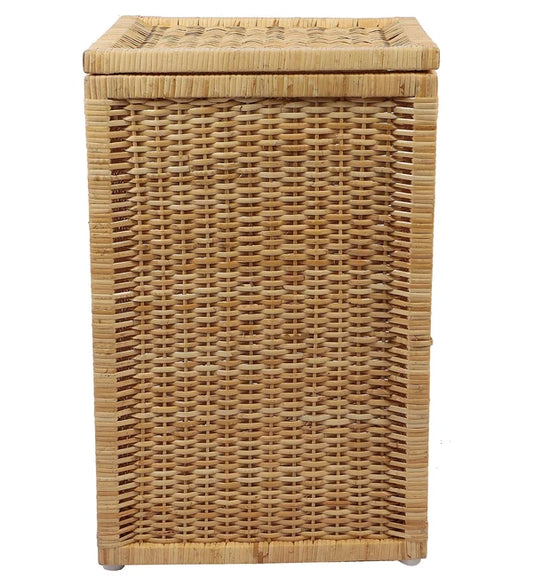 Inaya Handwoven Wicker Laundry Basket with Lid