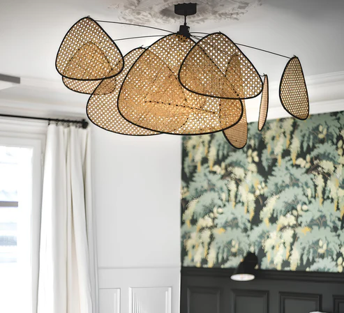 Ishank Handcrafted Rattan Pendant Light Chandelier