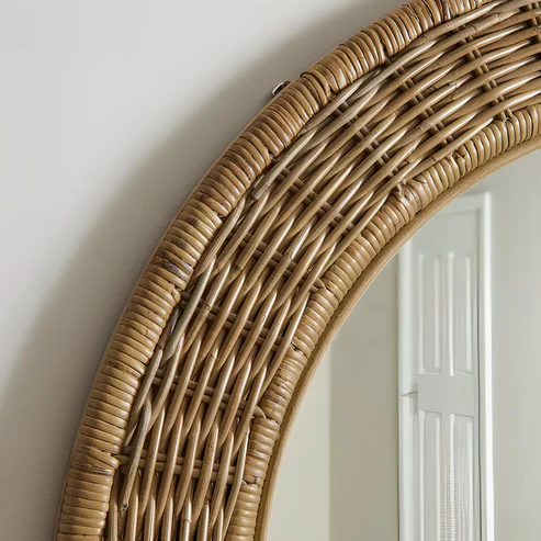 Ishita Handcrafted Rattan Wall Mirror