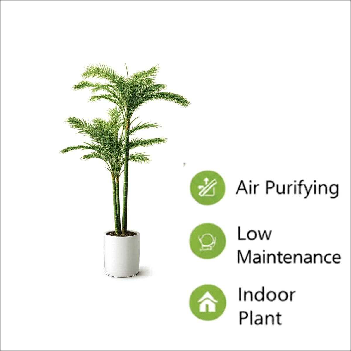 Premium Artificial Kentia Palm Tree 55"
