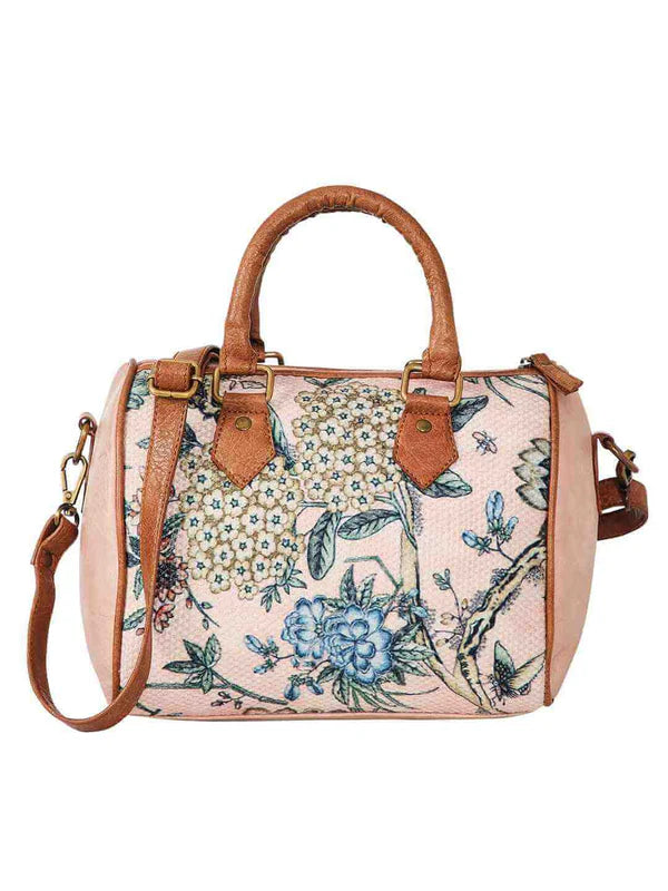 Kilim Inspired Canvas Handbag for Women