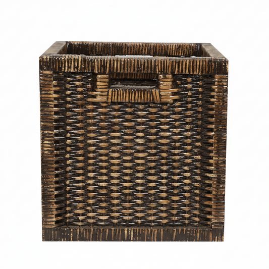 Kiran Handwoven Wicker Wardrobe Storage Basket