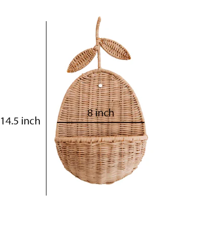 Krisha Handcrafted Rattan Wall Planter