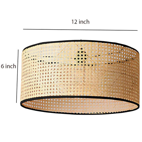 Handcrafted Rattan Cane Pendant Light Kritika