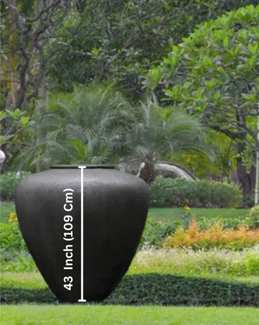 Sundara Large Black Urn (42 inches X 43 inches)