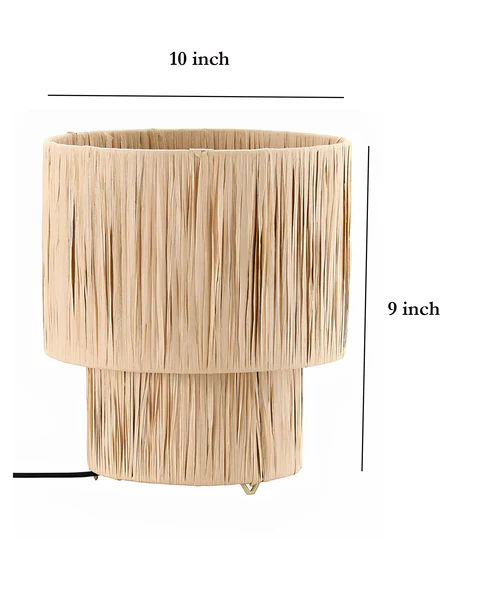 Tanya Handcrafted Grass Fringe Table Lamp