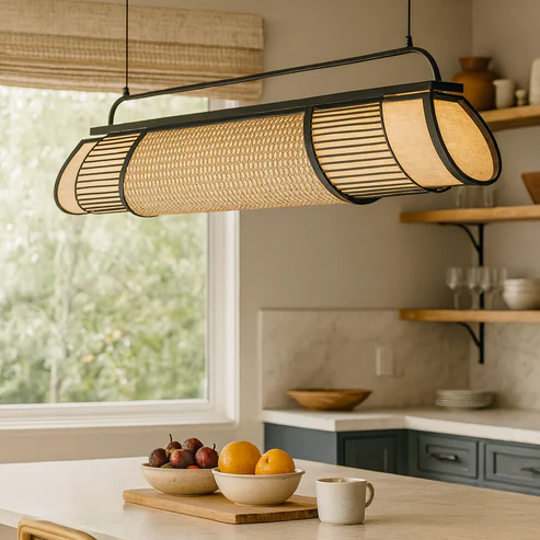 Lizbeth Handcrafted Bamboo Chandelier