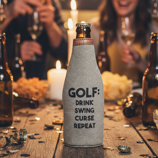 Swing Curse Repeat Printed Beer Bottle Cover Sleeve