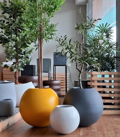 DHARA Round FRP Planter – Elegant, Durable Design for Any Space
