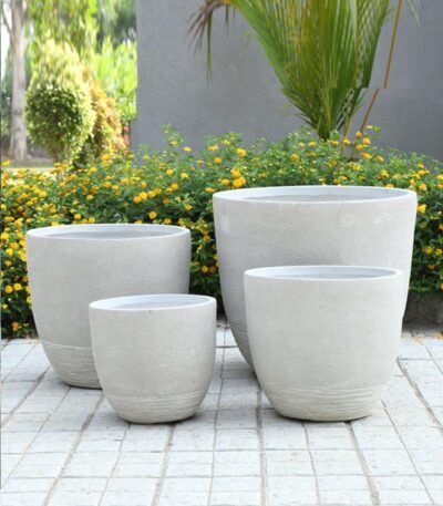 ALEXA Round FRP Planter – Sleek Durable Design for Modern Spaces