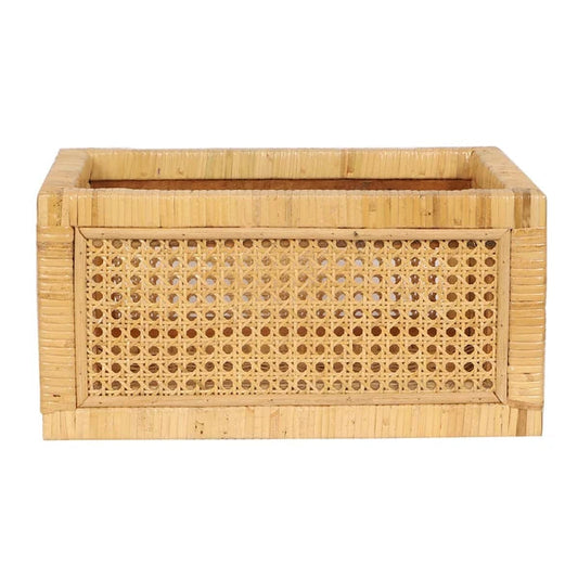 Lakshmi Handwoven Rattan Cane Webbing Storage Basket