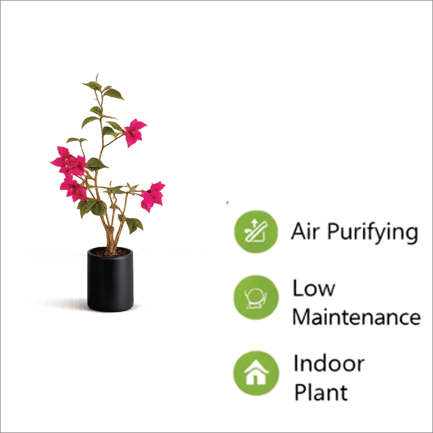 Premium Artificial Magenta Bougainvillea Plant 35.4"
