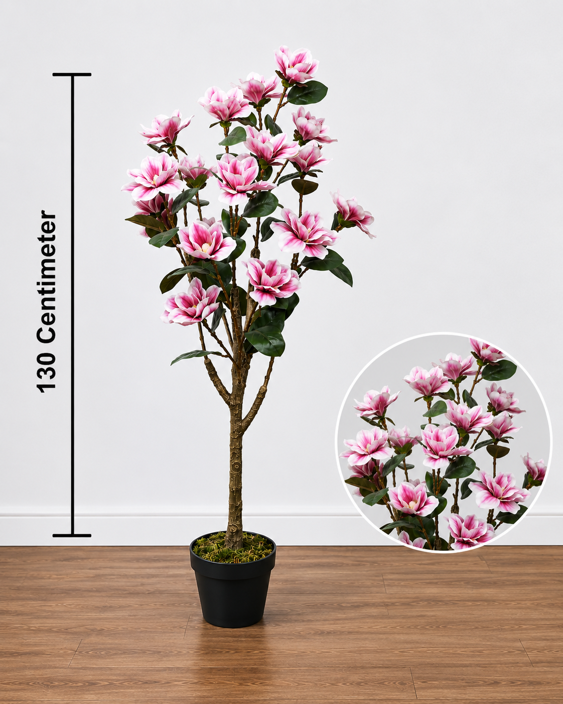 Artificial Magnolia Flower Tree - 51″ Premium Plant