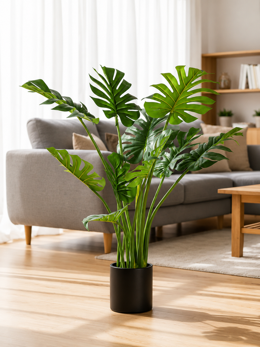 Monstera Faux Plant 44″ – Statement Piece for Modern Decor