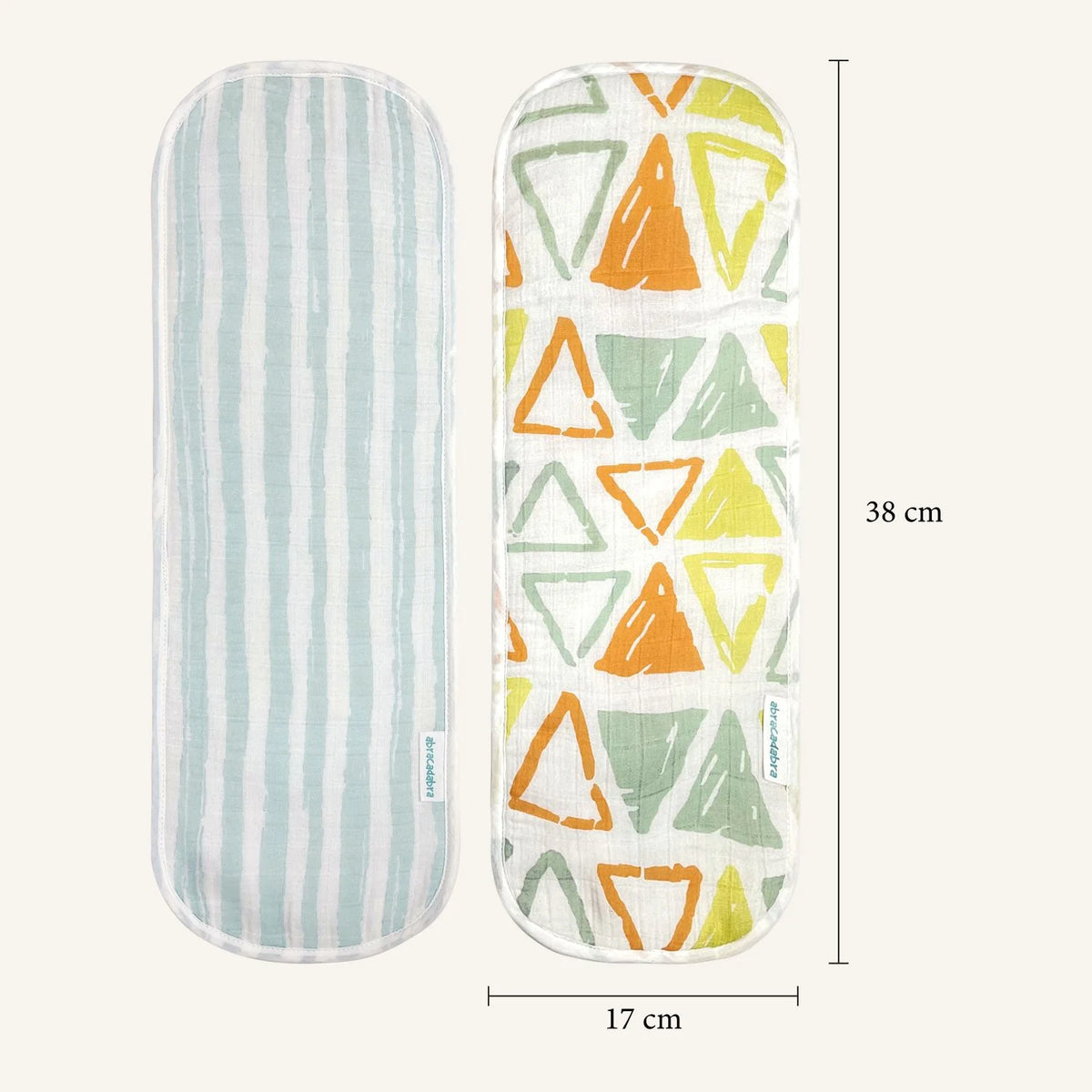 Muslin Burp Pad - Triangles Print