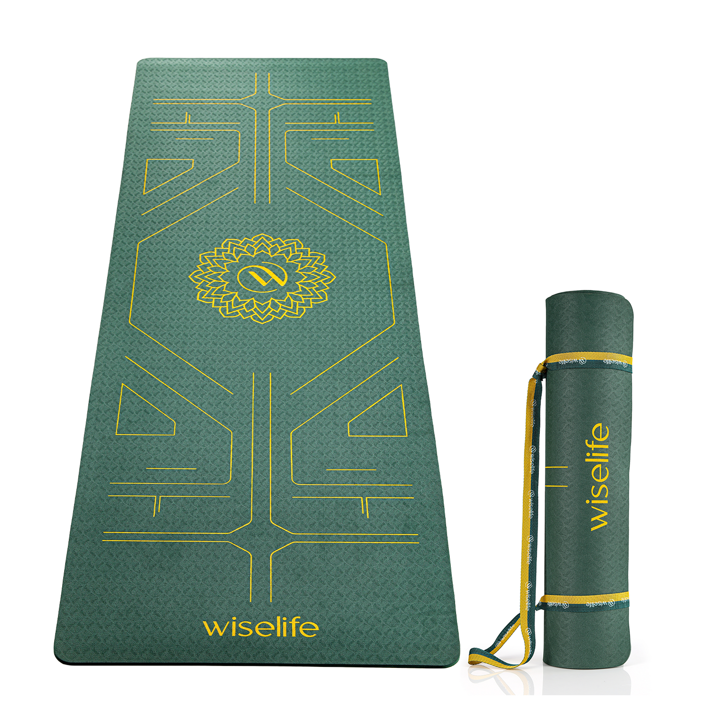 Purpose Printed TPE Yoga Mat - 6mm Flower of life