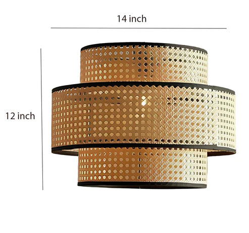 Handcrafted Bamboo Rattan Pendant Light Alex