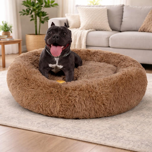 Premium Ultra-Soft Plush Round Pet Bed | 60cm