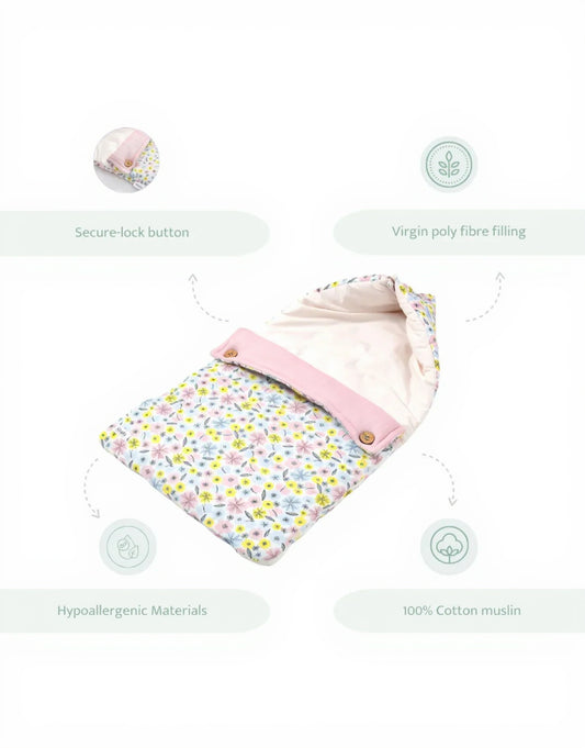 Sovana Multicolour Sleeping Essentials Set for Kids-Pink