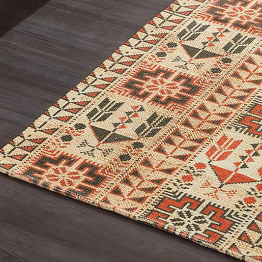 Printed Vintage Dhurrie Carpet Rug Runner Floor Mat for Living Room Bedroom: 3.5 X 5.5 Feet