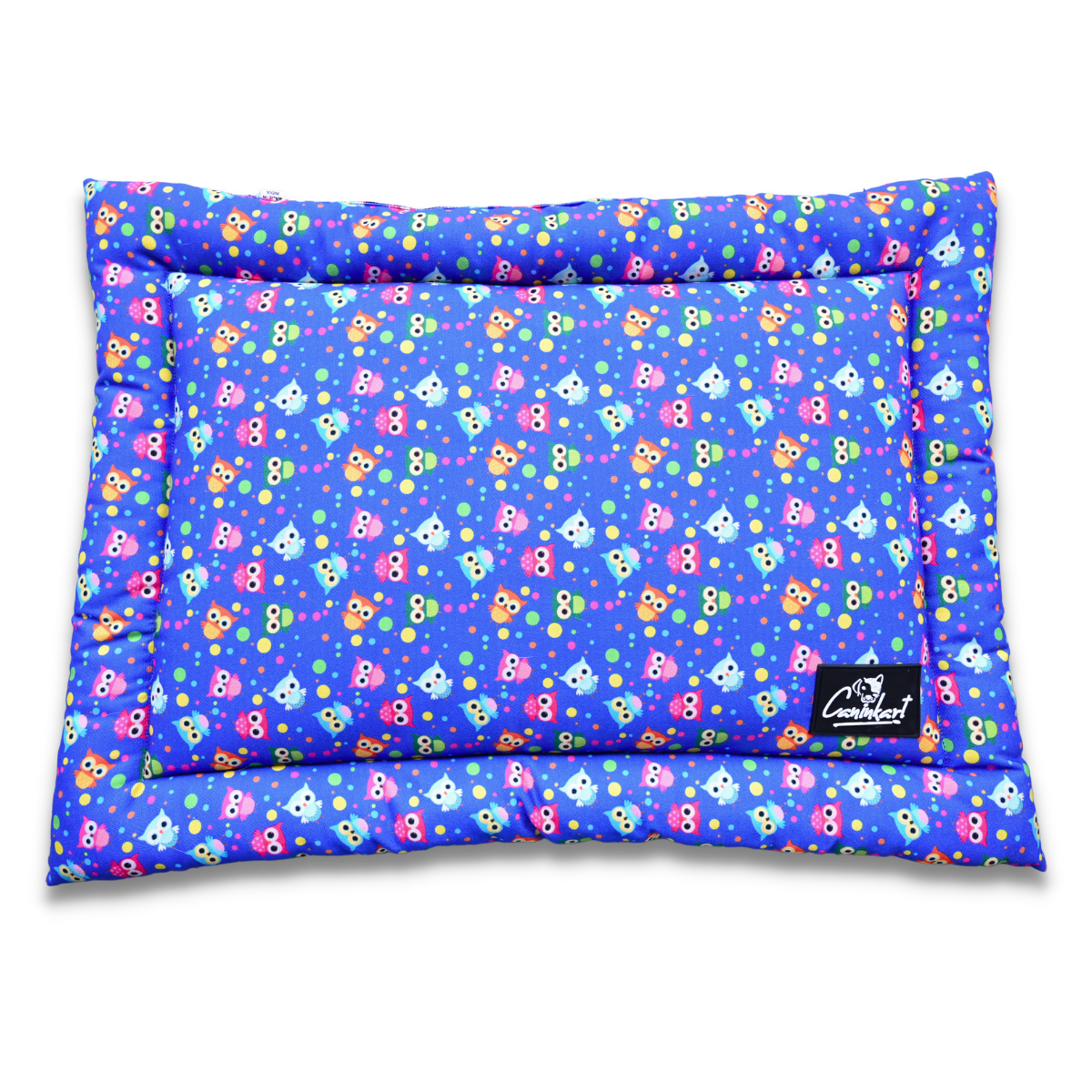 Premium Printed Dog Mat Blue Owl