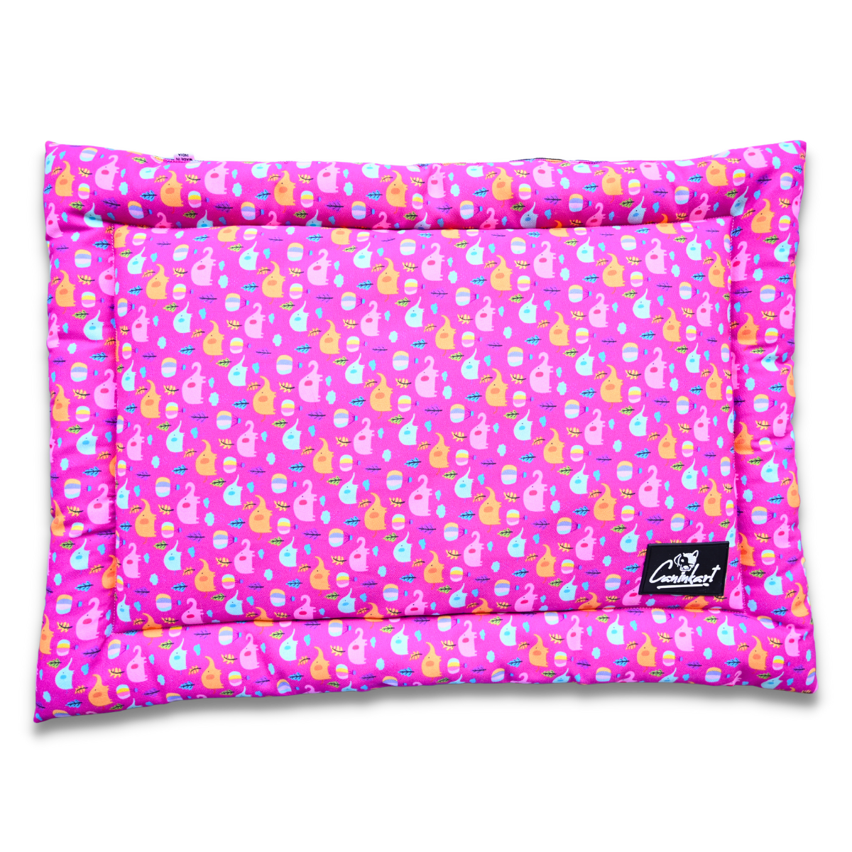 Premium Printed Dog Mat Pink Elephant