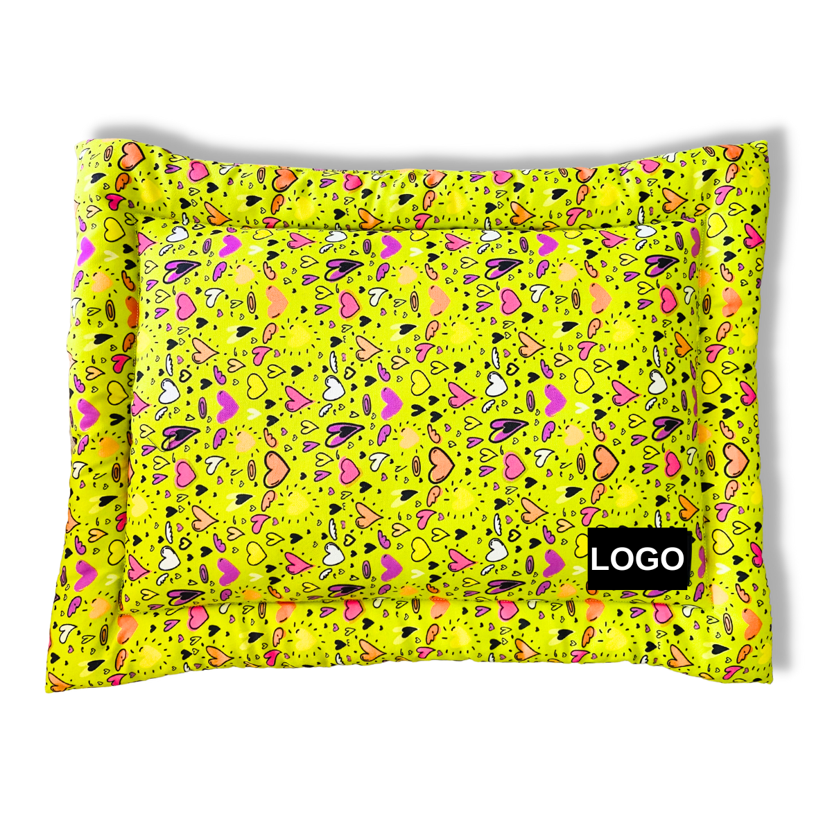 Premium Printed Dog Mat Hearts