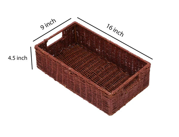 Priti Handwoven Rattan Wicker Clothing Storage Basket